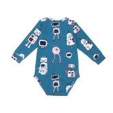 Body de manga comprida confeccionado em algodão (orgânico)